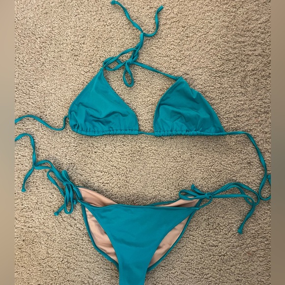 Teal swim suit - Picture 1 of 3